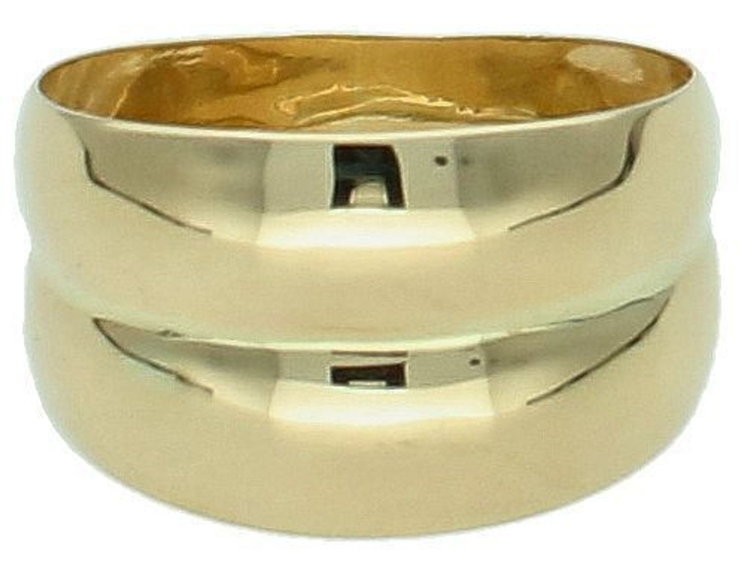 Pierścionek złoty szeroki próba 375, PI 3900A 375 Pierścionek wykonany z żółtego 9 karatowego złota o charakterystycznej formie. Złote pierścionki 375 idealne na prezent. Damski złoty pierścionek 1.jpg